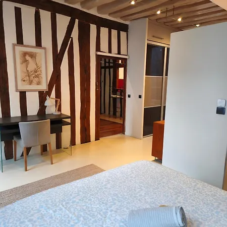 Le Vieux Palais Hypercentre Rouen, Place Vieux Marche - Linge & Menage Inclus Apartment *